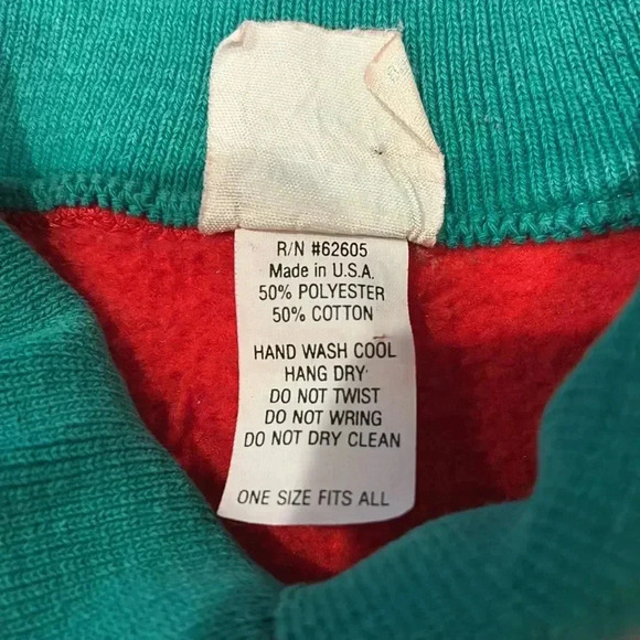 VTG 90s Christmas Sweater with bow - Picture 3 of 4